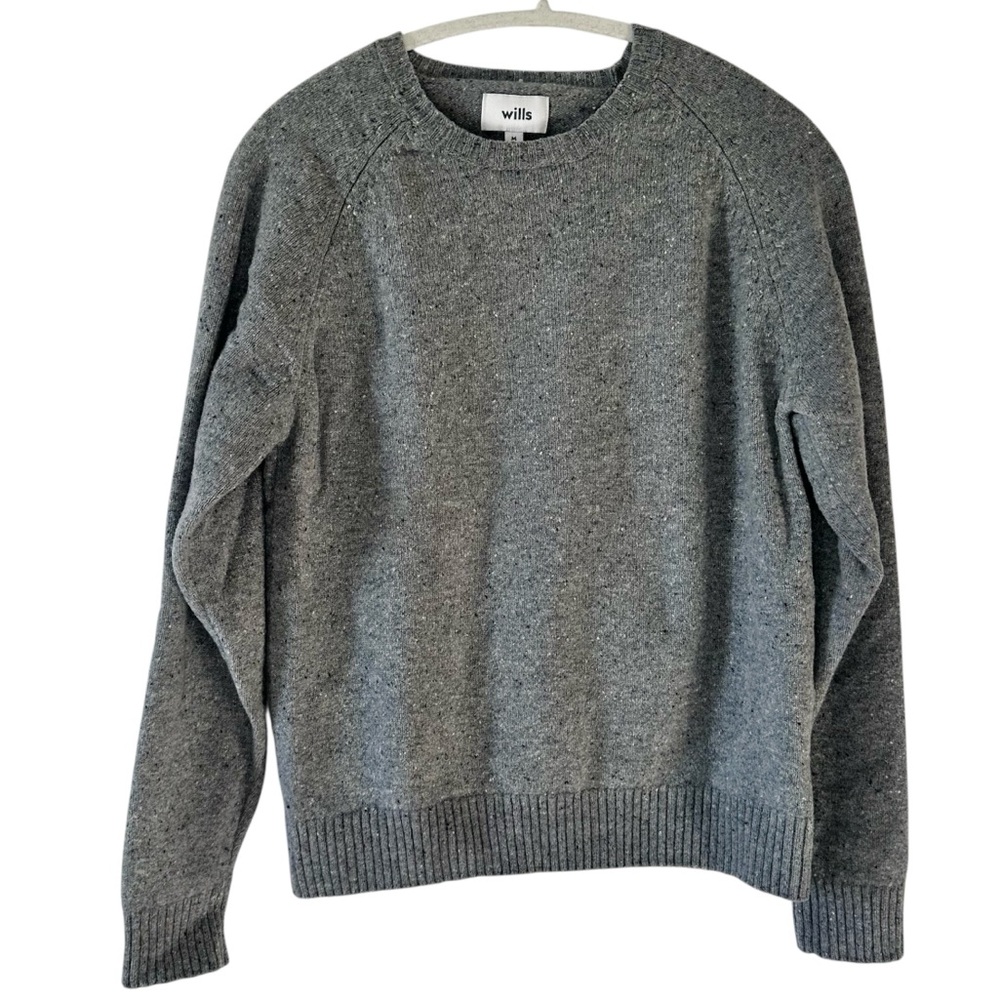 Wills Huckberry Men’s Gray Crew Neck Long Sleeve Sweater- Medium (Runs Small)